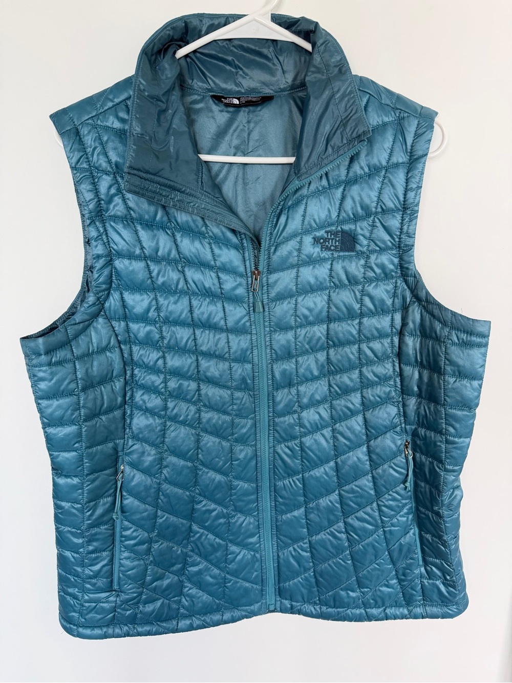 The North Face Women's Teal Blue Quilted Insulated Vest